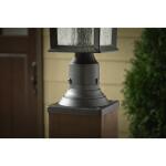 6 in. Square Black Pier Mount Base for Outdoor Post Light Fixtures (C6359 BK)