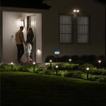 Ring Smart Lighting Solar Black Motion Activated Integrated LED Deck Step Light - Black