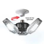 BEYOND BRIGHT 3500 Lumens 11.5 in. LED Flush Mount Garage Light with Single Pole Occupancy (BEBR-MC4)