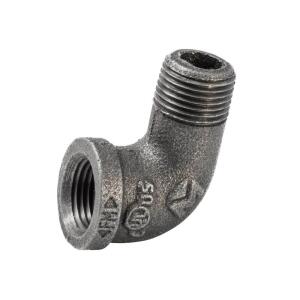 Southland1/2 in. Black Malleable Iron 90 Degree FPT x MPT Street Elbow Fitting (520-303HN)