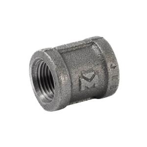 Southland1/2 in. Black Malleable Iron FPT x FPT Coupling Fitting (521-203HN)