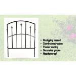 Vigoro Alexander Black Metal Garden Fence (51030)