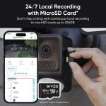 Wyze Wired Outdoor Wi-Fi Floodlight v2 Home Security Camera - Black