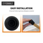 Everbilt 4-Pack Black Rubber Leg Caps for Table, Chair, and Furniture Leg Floor Protection, 1 in. (49128)