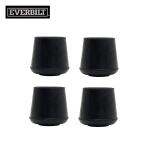 Everbilt 4-Pack Black Rubber Leg Caps for Table, Chair, and Furniture Leg Floor Protection, 1 in. (49128)