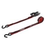 Husky16 ft. 1.25 in. Ratchet Tie-Down Straps with S-Hook (4-Pack) (FH0836E)