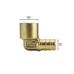 Apollo1/2 in. Brass PEX-B x Female Solder 90-Degree Elbow (APXFSE12)