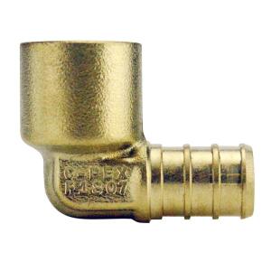 Apollo1/2 in. Brass PEX-B x Female Solder 90-Degree Elbow (APXFSE12)