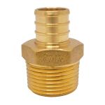 Apollo3/4 in. Brass PEX-B Barb x 3/4 in. Male Pipe Thread Adapter (APXMA3434)