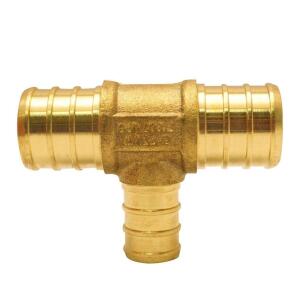 Apollo3/4 in. x 3/4 in. x 1/2 in. Brass PEX-B Barb Reducing Tee (APXT343412)