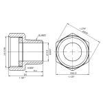 Everbilt3/4 in. FHT x 1/2 in. MIP Brass Adapter Fitting (801779)