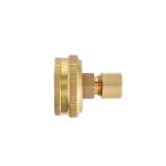 Everbilt3/4 in. FHT x 1/4 in. O.D. Compression Brass Adapter Fitting (801789)