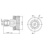 Everbilt3/4 in. FHT x 1/4 in. O.D. Compression Brass Adapter Fitting (801789)