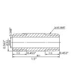 Everbilt1/4 in. x 1-1/2 in. MIP Brass Nipple Fitting (802569)