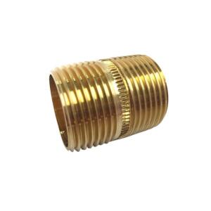 Everbilt1/4 in. x Close MIP Brass Nipple Fitting (802629)