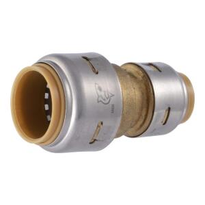 SharkBiteMax 3/4 in. x 1/2 in. Push-to-Connect Brass Reducing Coupling Fitting (UR058A)