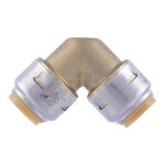 SharkBiteMax 1/2 in. Brass Push-to-Connect 90-Degree Elbow Fitting Pro Pack 4-Pack (UR248J4)