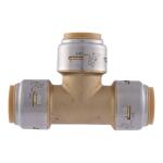 SharkBiteMax 3/4 in. Push-to-Connect Brass Tee Fitting (UR370A)