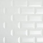 DaltileRestore 3 in. x 6 in. Ceramic Bevel Bright White Subway Tile (10 sq. ft. / case) (RE1536MODBHD1P4)