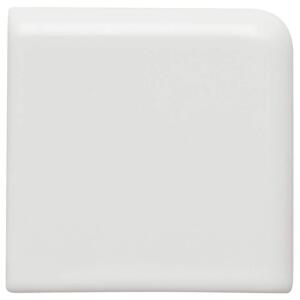 Daltile Restore Bright White 2 in. x 2 in. Ceramic Bullnose Corner Wall Trim Tile (0.02 sq. ft. / Piece) (RE15SN4269CC1P2)