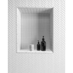 Daltile Restore Bright White 1 in. x 6 in. Glazed Ceramic Quarter Round Trim Tile (1.8 sq. ft./each) (RE15A106CC1P2)