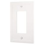 Hampton Bay1 Gang - Bright White GFCI Decorator Wall Plate (1 Pack) - SWP1103-18