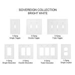 Hampton Bay1 Gang - Bright White GFCI Decorator Wall Plate (1 Pack) - SWP1103-18