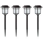 Hampton BayBellingrath 10 Lumen Bronze LED Weather Resistant Outdoor Solar Path Light with Plastic Lens 4-Pack (P3100-01-12)