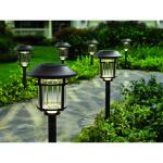 Hampton BayBellingrath 10 Lumen Bronze LED Weather Resistant Outdoor Solar Path Light with Plastic Lens 4-Pack (P3100-01-12)