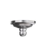 Commercial Electric11 in. 1-Light Brushed Nickel Flush Mount with Frosted Glass Shade 2-Pack (EFG1011-2-BN)