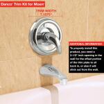 DANCO1-Handle Valve Trim Kit in Brushed Nickel for Delta Tub/Shower Faucets (10004)