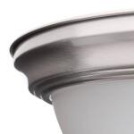 2-Light 13 in. Brushed Nickel Flush Mount (EFG8012A-BN)