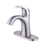 Glacier Bay Arnette Single Handle Single Hole Bathroom Faucet in Brushed Nickel (HD67095W-6404)