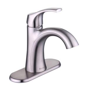 Glacier Bay Arnette Single Handle Single Hole Bathroom Faucet in Brushed Nickel (HD67095W-6404)