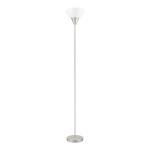 Hampton Bay Brushed Nickel 1-Light Torchiere Floor Lamp, 70 inches tall, with Plastic Shade