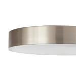 Hampton Bay Lakeshore 13 in. Brushed Nickel Color Changing and Adjustable CCT Integrated LED Smart Flush Mount