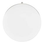 Hampton BayHanafin 9 in. Light Brushed Nickel Integrated LED Ceiling Flush Mount w/ Glass Shade and Pull Chain, Soft White (3000K) (CG3aA015CR1D30)