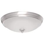 Hampton Bay Clifton 11 in. Selectable LED Flush Mount in Brushed Nickel (HUI8011L-5/BN)