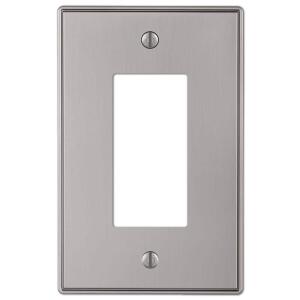 Hampton BayAnsley 1 Gang Rocker Metal Wall Plate - Brushed Nickel (70RBNHB)