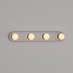 Hampton Bay Midford 24 in. 4-Light Brushed Nickel LED Vanity Light Bar with Frosted Shade (5900C-SN)