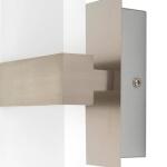 Home Decorators CollectionAlberson 5 in. Brushed Nickel 2-Light LED Sconce (28616-HBUR)