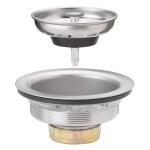 Glacier Bay3/4 in. Standard Post Sink Strainer in Brushed Steel (7043-103BS)