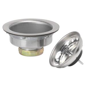 Glacier Bay3/4 in. Standard Post Sink Strainer in Brushed Steel (7043-103BS)