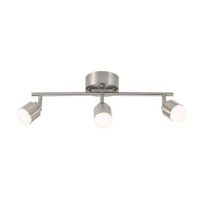 Hampton Bay19 in. 3-Light Brushed Steel Integrated LED Track Lighting Kit (21129-002)