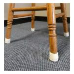 1-1/8 in. Off-White Rubber Leg Caps for Table, Chair, and Furniture Leg Floor Protection (4-Pack) By Everbilt