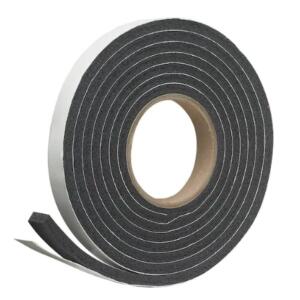 Frost King 3/8 in. x 5/16 in. x 10 ft. Rubber Foam Weatherseal Tape Black