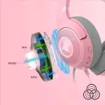 Razer - Kraken Kitty V2 Wired Gaming Headset with Chroma RGB Lighting - Quartz