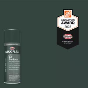 GLIDDEN MAX FLEX - 12 oz. Satin Dark As Night Interior/Exterior All Surface Spray Paint and Primer