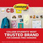 CommandMini Wall Hooks, Clear, Damage Free Decorating, 18 Hooks and 24 Command Strips (17006CLR-VP)