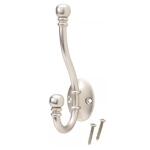 Everbilt Decorative Coat and Hat Hook Satin Nickel